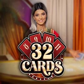 Official Live Casino logo: 32 Cards by Ezugi at WinLion Casino